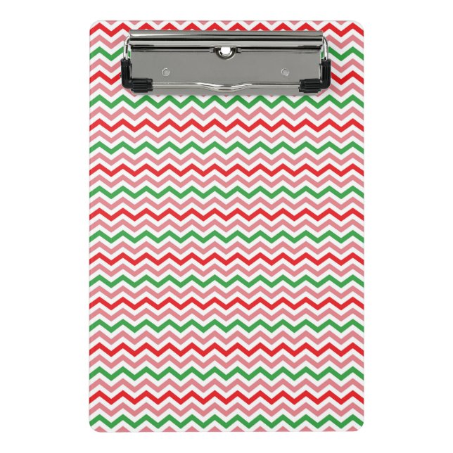 Watermelon Summer Zigzag Stripes Pattern-56209 Mini Clipboard (Front)