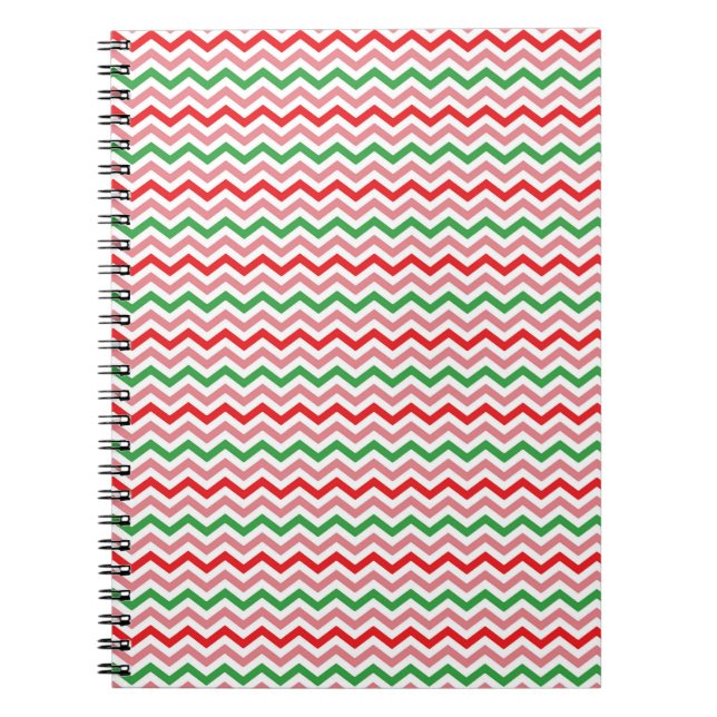 Watermelon Summer Zigzag Stripes Pattern-56209 Notebook (Front)