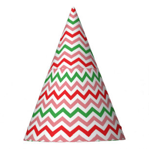 Watermelon Summer Zigzag Stripes Pattern-56209 Party Hat