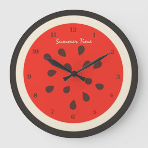 Watermelon Summertime Clock