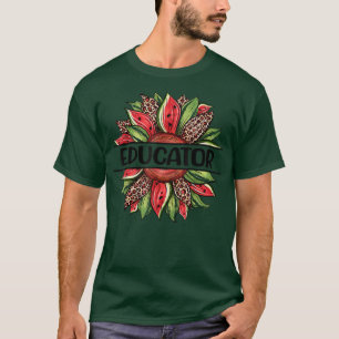 Watermelon Sunflower Hello Summer Educator T-Shirt
