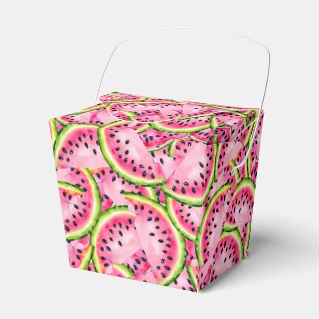 Watermelon Surprise Favor Box (Front Side)