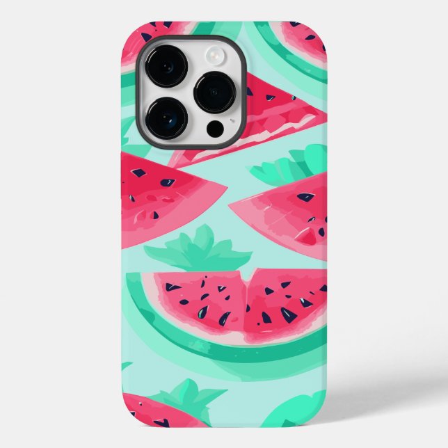 Watermelon Sweet Fruit Fresh Summer Stylized Case-Mate iPhone Case (Back)