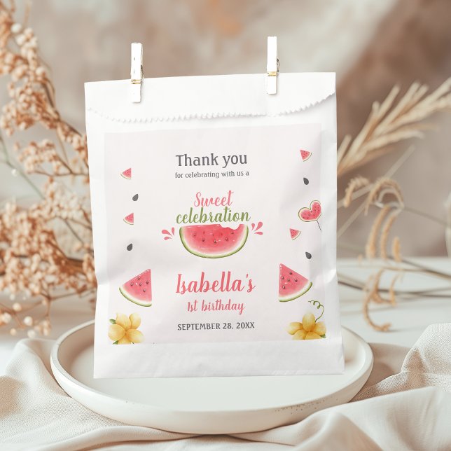 Watermelon Sweet Girl Fruit Favor Bag (Creator Uploaded)