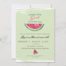 Watermelon Sweet Girl Summer Baby Shower 