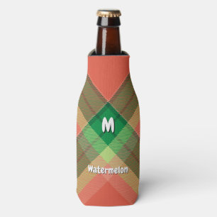 Watermelon Tartan Bottle Cooler