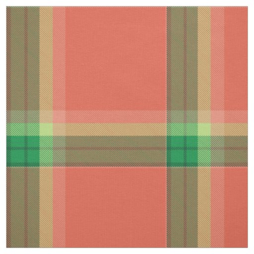 Watermelon Tartan Fabric