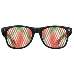 Watermelon Tartan Retro Sunglasses