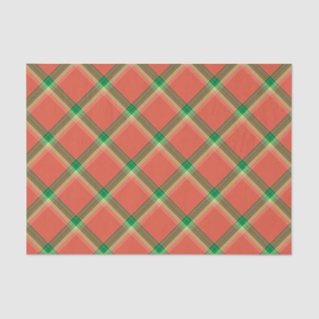 Watermelon Tartan Tissue Paper (Front)