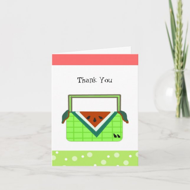 Watermelon Thank You Card (Front)