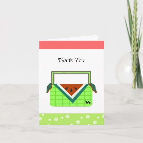 Watermelon Thank You Card