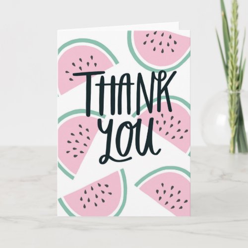 Watermelon Thank You Card 