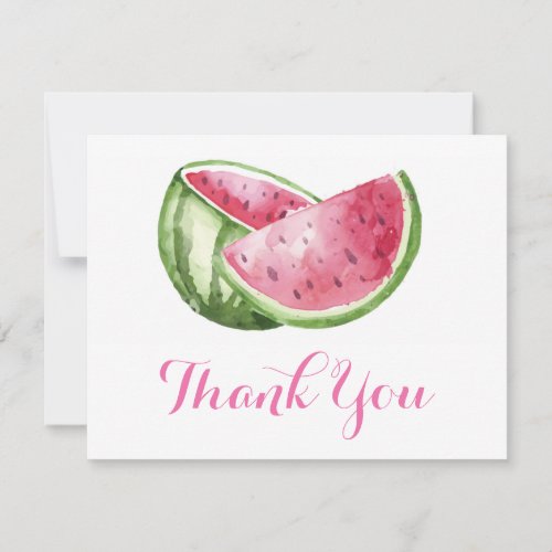 Watermelon Thank You Card