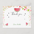 Thanks a Melon Watermelon Thank you note card | Zazzle.com
