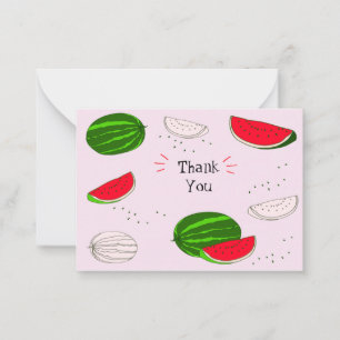 Watermelon Thank You Cards