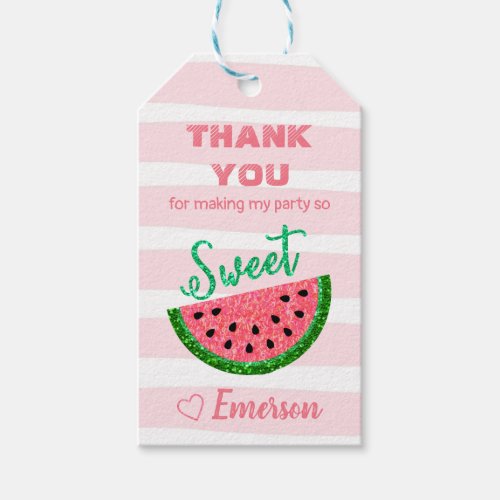 Watermelon Thank You favor Tag Thank you Label