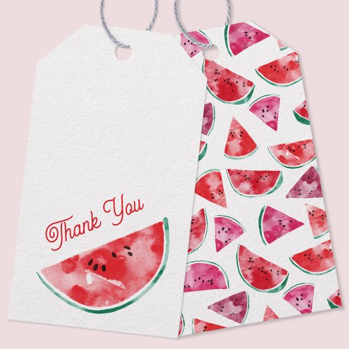 Watermelon Thank You Gift Tags