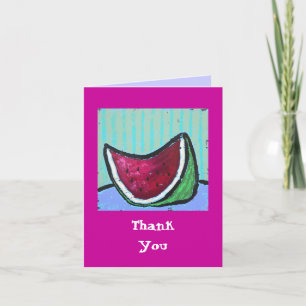 watermelon, Thank You Note Card
