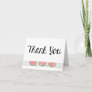 Watermelon Thank You Note Card