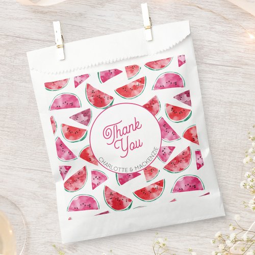 Watermelon Thank You Personalized Favor Bag