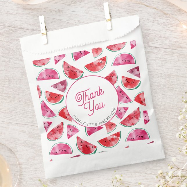 Watermelon Thank You Personalized Favor Bag (Creator Uploaded)