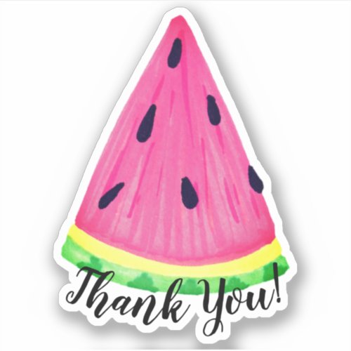 Watermelon Thank You Sticker