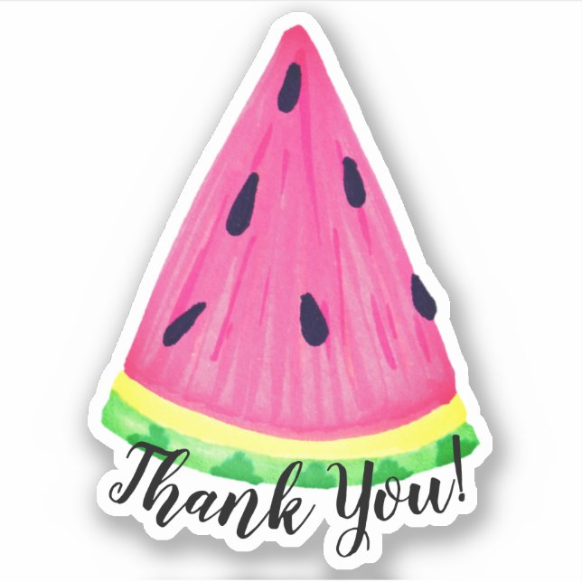 Watermelon Thank You Sticker (Front)