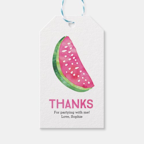 Watermelon Thank you tags  Favour tags