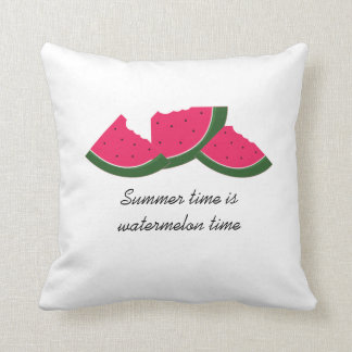 Watermelon The Summer Treat Throw Pillow