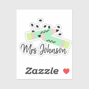 Watermelon Theme Back to School Teachers Name Sticker