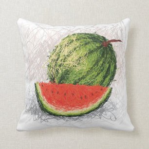 watermelon throw pillow