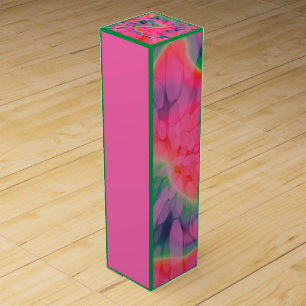 Watermelon Tie Dye Wine Box