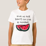 Watermelon to Save and Free Gaza Palestine siege T-Shirt