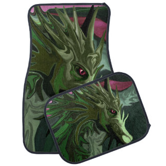 Watermelon Tourmaline Dragon Car Mat