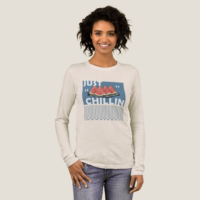 watermelon Tri-Blend shirt (Full Front)
