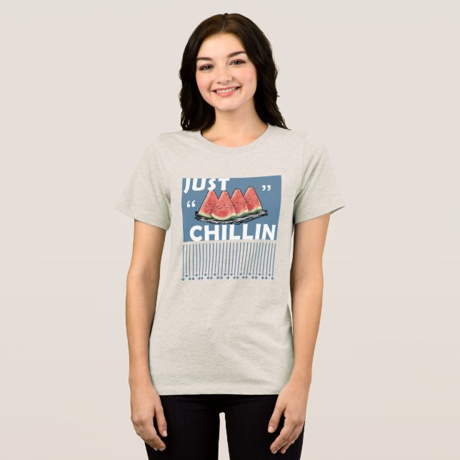 watermelon Tri-Blend shirt (Front Full)