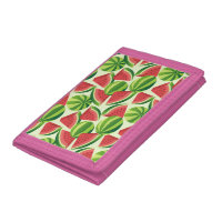 Watermelon Tri-fold Wallets