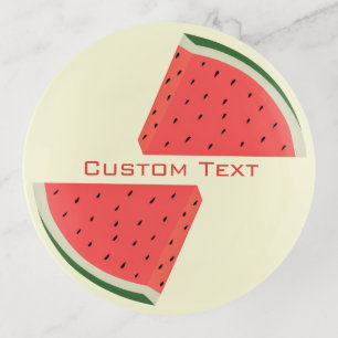 Watermelon Trinket Tray Personalized Text