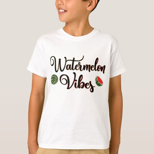 Watermelon Vibes - Summer Fruit Melon T-Shirt (Front)