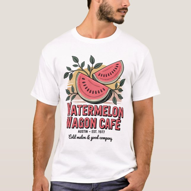 Watermelon Wagon Café T-Shirt (Front)
