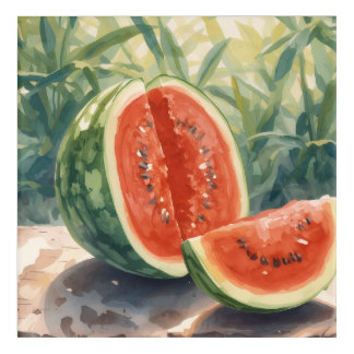 Watermelon Watercolor Acrylic Print