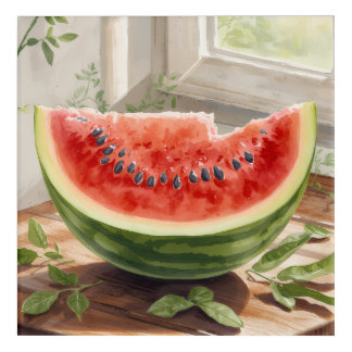 Watermelon Watercolor Acrylic Print