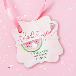 Watermelon Watercolor Baby Shower Thank You  Favor Tags