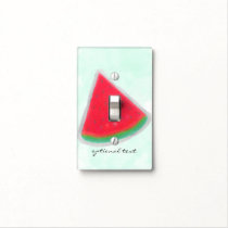Watermelon Watercolor Birthday Party Personalized Light Switch Cover