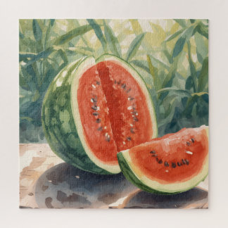 Watermelon Watercolor Jigsaw Puzzle