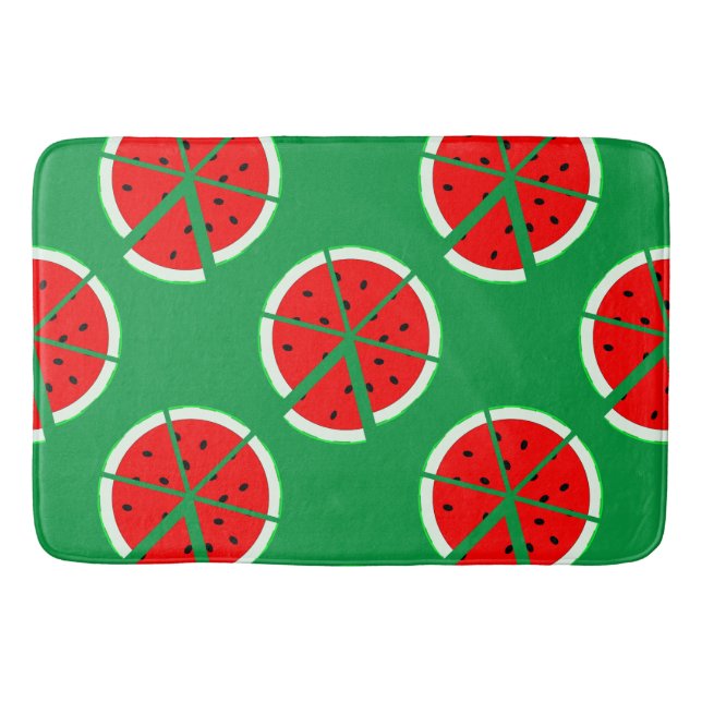 Watermelon Wedge Bathroom Mat (Front)