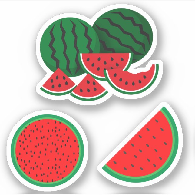 Watermelon Wedges Sticker (Front)