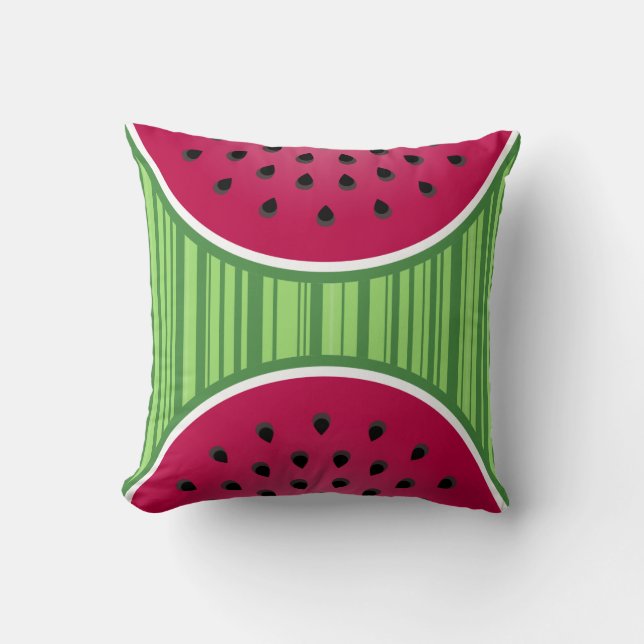 Watermelon Wedgies Throw Pillow (Front)
