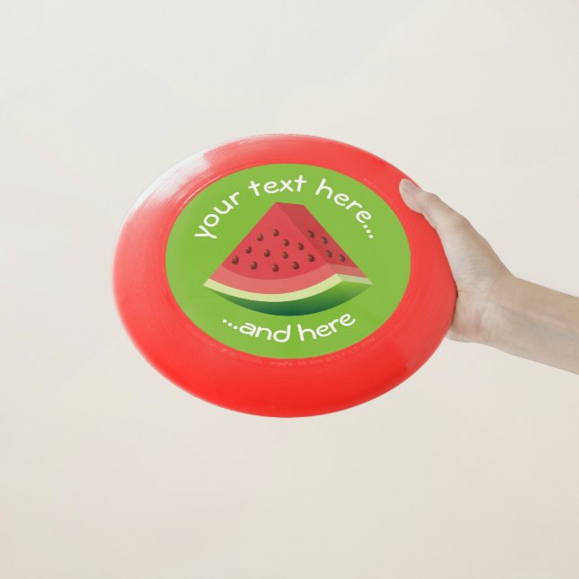 Watermelon Wham-O Frisbee (In Hand)