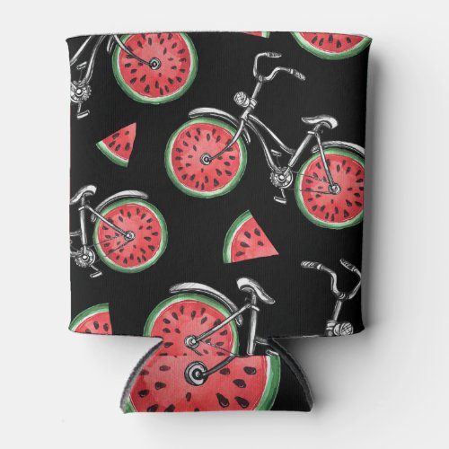 Watermelon wheel bicycles summer pattern can cooler